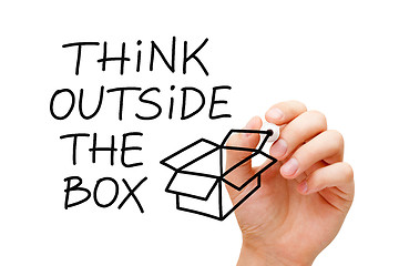 Image showing Think Outside The Box Concept