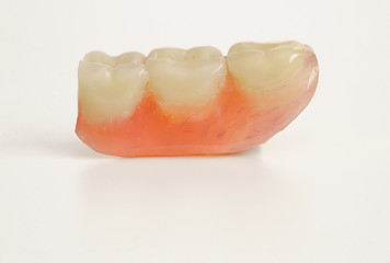 Image showing Three prosthetic teeth 