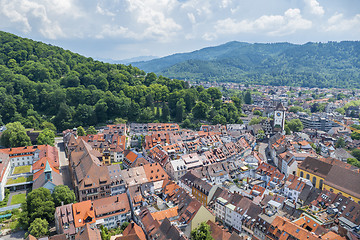 Image showing an aerial view over Freiburg