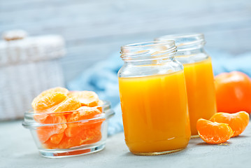 Image showing tangerines juice