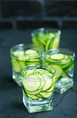 Image showing drink with cucumber