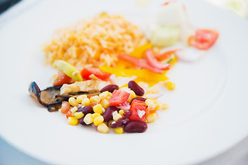 Image showing vegetable salad on plate