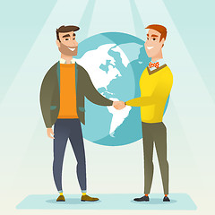 Image showing Business partners shaking hands.