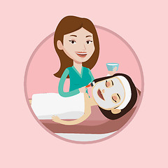 Image showing Woman in beauty salon during cosmetology procedure