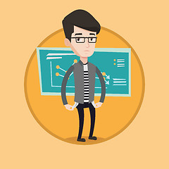 Image showing Bancrupt business man vector illustration.