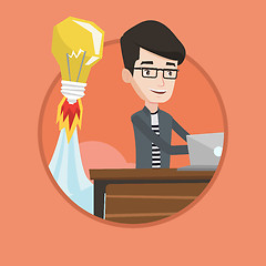 Image showing Successful business idea vector illustration.