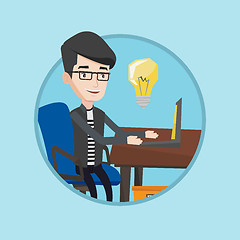 Image showing Successful business idea vector illustration.