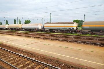 Image showing Freight Train Wagons