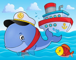 Image showing Sailor whale theme image 2