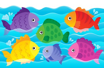 Image showing Stylized fishes theme image 4