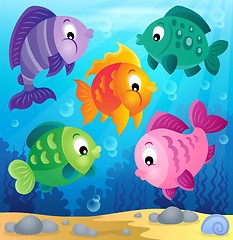 Image showing Stylized fishes theme image 6