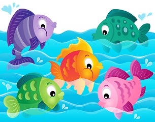 Image showing Stylized fishes theme image 5