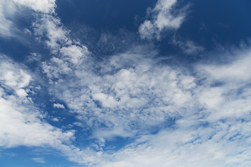 Image showing blue cloudy sky