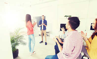 Image showing creative team celebrating success