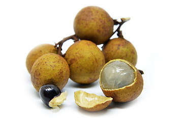 Image showing Longan on white background