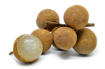 Image showing Longan on white background