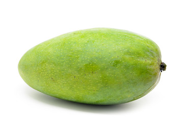 Image showing Green mangoes isolated on white background