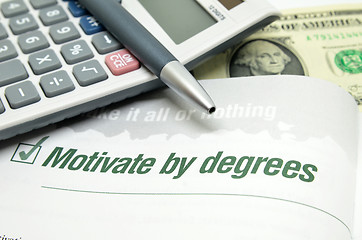 Image showing Motivate by degrees