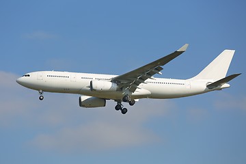 Image showing Commercial Plane Landing