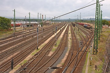 Image showing Railway Station Tracks