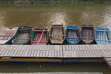 Image showing Fishing Boats at a Pier