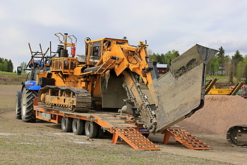 Image showing Inter-Drain Trencher Transport on Work Site