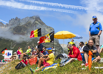 Image showing Spectators of Le Tour de France - Tour de France 2015