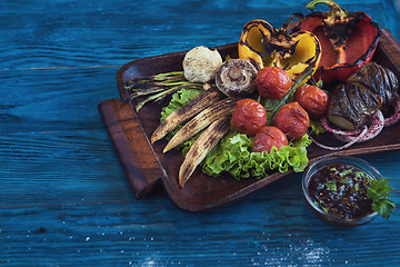 Image showing Grilled vegetable at plate