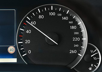 Image showing Speedometer of a car