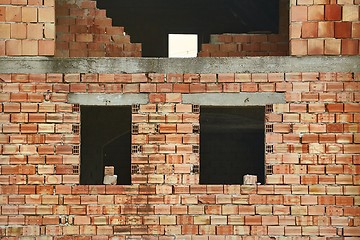 Image showing Brick House Construction