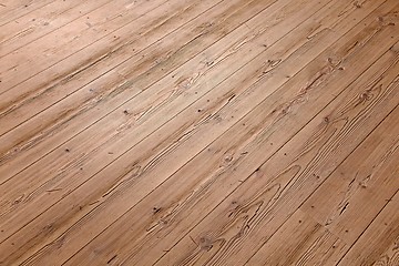 Image showing Wood deck lumber