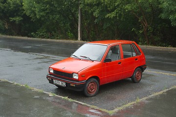 Image showing Old Maruti In Tha Rain