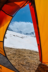 Image showing Snowy mountains in Turkey