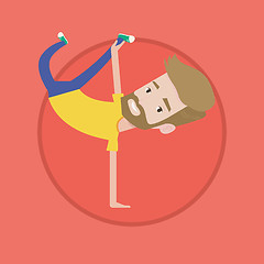 Image showing Young man breakdancing vector illustration.