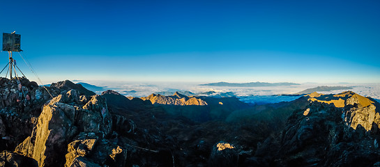 Image showing Mt. Wilhelm in morning