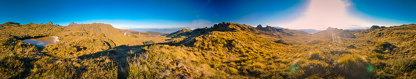 Image showing Mt. Giluwe on sunny morning