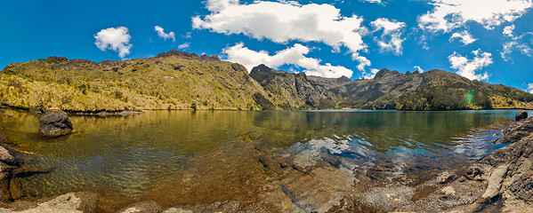 Image showing Clear water of lake