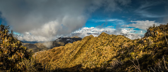 Image showing Panorama of mountains