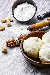 Image showing Raw dough for baking