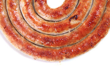 Image showing spiral grilled sausage 