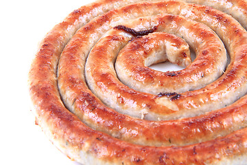 Image showing spiral grilled sausage 