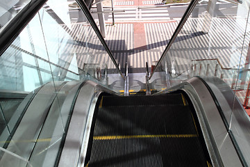 Image showing detail of escalator