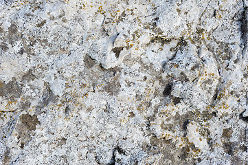 Image showing Natural rock with lichen texture