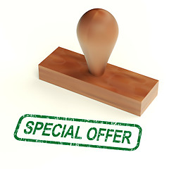 Image showing Special Offer Rubber Stamp Shows Discount Bargain Products