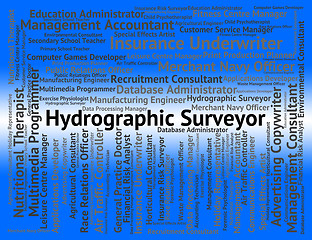 Image showing Hydrographic Surveyor Indicates Assesser Surveying And Maritime