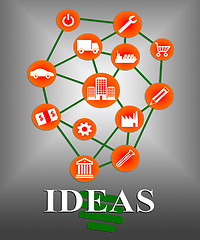 Image showing Ideas Icon Indicates Considerations Contemplating And Innovation