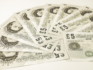 Image showing Vintage Pound note