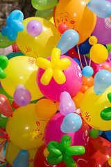 Image showing Many colourful air baloons