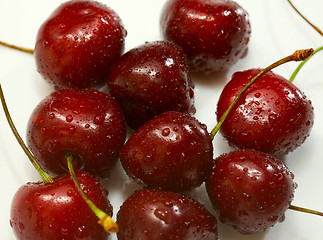 Image showing Wet cherry.