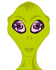 Image showing Portrait of the extraterrestrial being